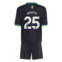 Stroje piłkarskie Manchester United Manuel Ugarte #25 Koszulka Trzeciej dla dzieci 2025-26 Krótki Rękaw (+ szorty)